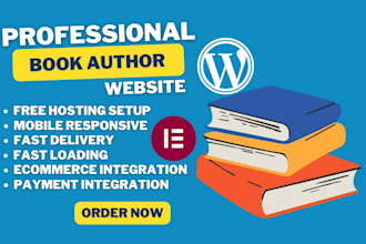 author book wordpress website ebook landing page  children book blog website
