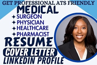write and edit a polished resume for registered nurse, doctors, and medical jobs