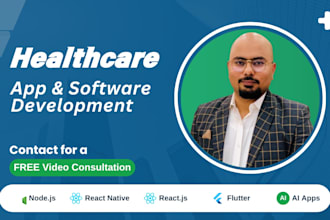 create hipaa telemedicine app, ai healthcare app and medical app and CRM