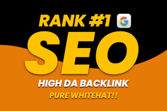 skyrocket ranking with high quality dofollow SEO backlinks