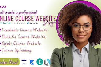 set up teachable, thinkific, kajabi, katra sales funnel with email integration