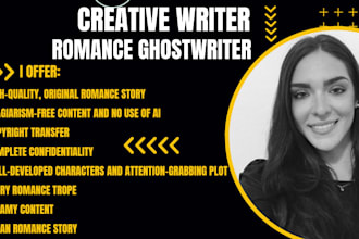 ghostwrite or rewrite your romance story