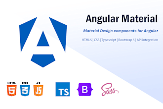 develop or fix angular material application