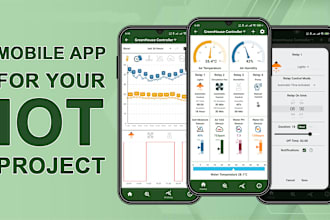 develop mobile application for your iot device using wifi, ble, mqtt, firebase