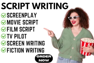 ghostwrite your non fiction screenplay film script screenwriting or movie script