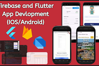 develop high quality firebase apps with flutter for ios and android
