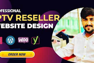 build stunning iptv website and reseller panel in wordpress