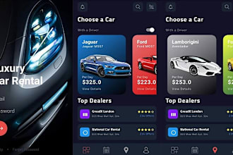 build car rental app, fleet management app and booking app