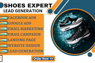 generate quality sneaker leads sneaker website shoes landing page sneakers leads