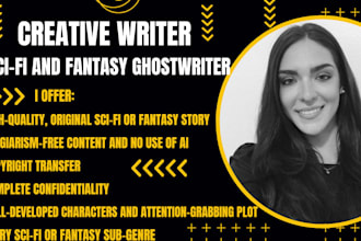 ghostwrite or rewrite science fiction fantasy novel