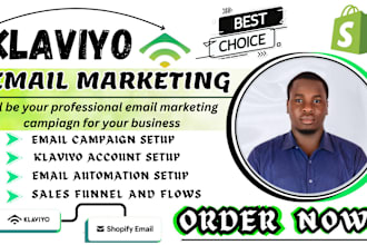 setup top notch klaviyo, omniscend email marketing flows for ecommerce