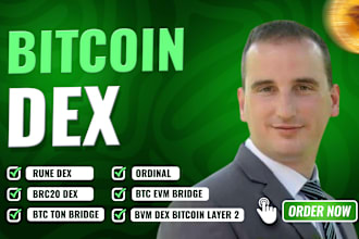 build brc20 rune bvm layer2 dex bridge ordinal on bitcoin blockchain