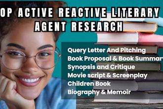 scout literary agent write query letter critique for children book movie script