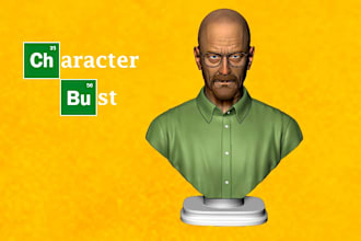 sculpt 3d bust for 3d printing