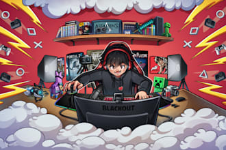 create a banner and logo for your youtube or twitch channel