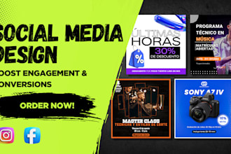 design attractive social media posts and ad images for you