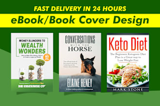 design ebook cover design or book cover, KDP cover design