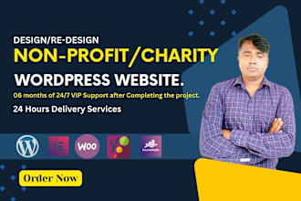 build nonprofit charity ngo organization fundraising donation wordpress website