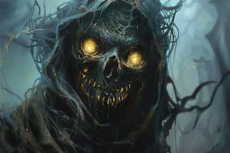 desing a fantasy horror and any fantasy horror character