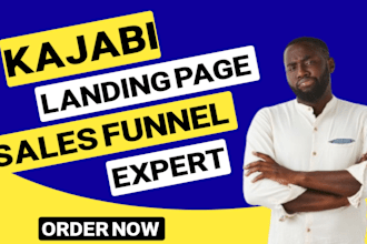 design online course website, kajabi website, learn world, kajabi sales funnel