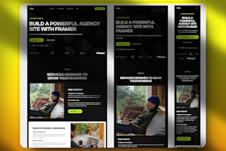 design or redesign your modern website with framer