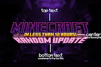 create a custom minecraft style logo for you