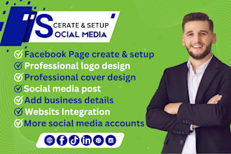 social media facebook business pages, account create setup