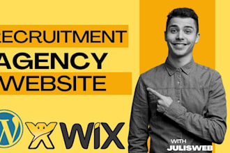 build recruitment website for job boards agencies on wordpress website builder