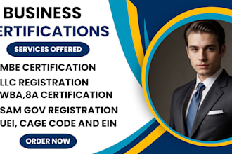 do wosb mbe dbe certifications samgov 8a llc ein cage code registration