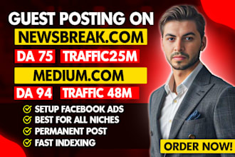 do SEO guest post backlinks and publish article with premium guest post service