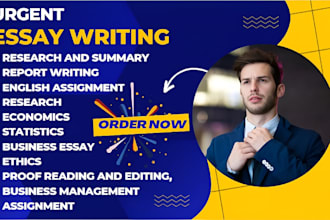 do urgent essay writing, case study, research and summary