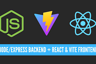 build website in vue js, react js, angular, nodejs express