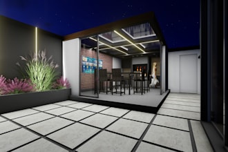 design the courtyard of your house to make it a fun and functional