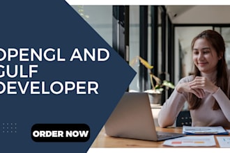 develop a cpp program making use of opengl gulf and glfw