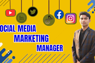 be your social media marketing manager