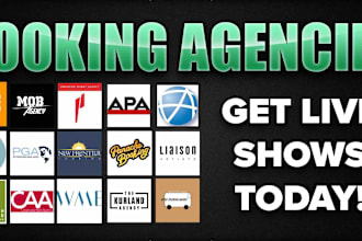 provide you with a list of 836 booking agents who provide paid shows for artists