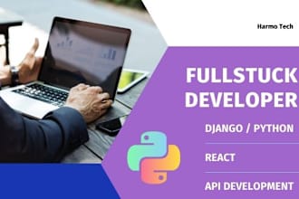 create django or flask backend with react js frontend