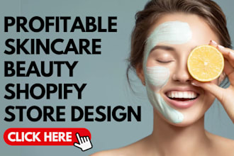 design profitable skincare shopify store skincare website beauty shopify store
