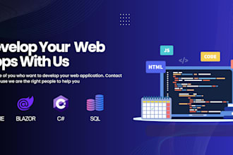 do asp dot net core development,  blazor server, web assembly, c sharp, sql