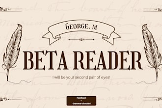 read your book, poem or text, give my honest opinion and review grammar