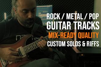 pro guitar tracks for your rock, metal, or pop song