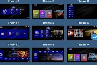 reskin gse smart iptv, ibo, bob player, tivimate v5,1,0 purple iptv, vu player