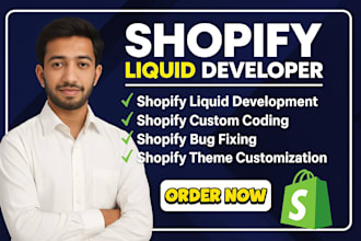 do shopify liquid development and shopify bug fixing