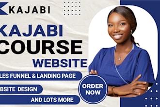 design kajabi coaching website, sales funnel setup online course, email sequence