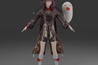 bring visons to live 3d character modelling and designing