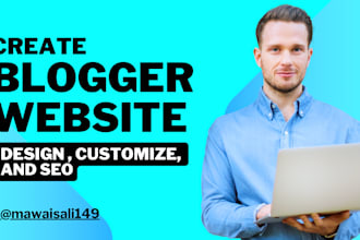 design customize blogspot website or fix blogger template