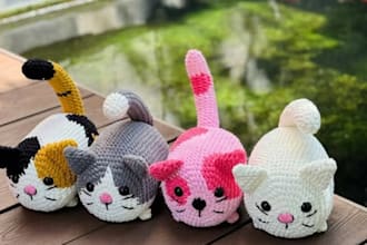 write you detailed amigurumi crochet pattern with pictures, PDF, and videos etsy
