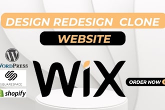 create wix website design redesign wix ecommerce landing page wix editor website
