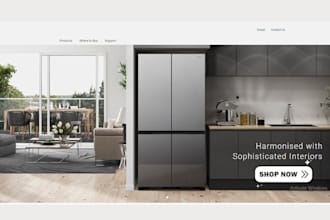 design fast selling home appliances shopify store kitchenware cookware website