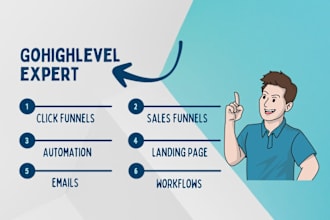 be your go highlevel expert, funnelish, clickfunnels, make expert